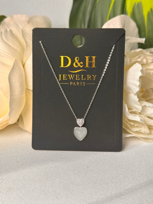 Collier Cœur Argenté – D&H Jewelry Paris