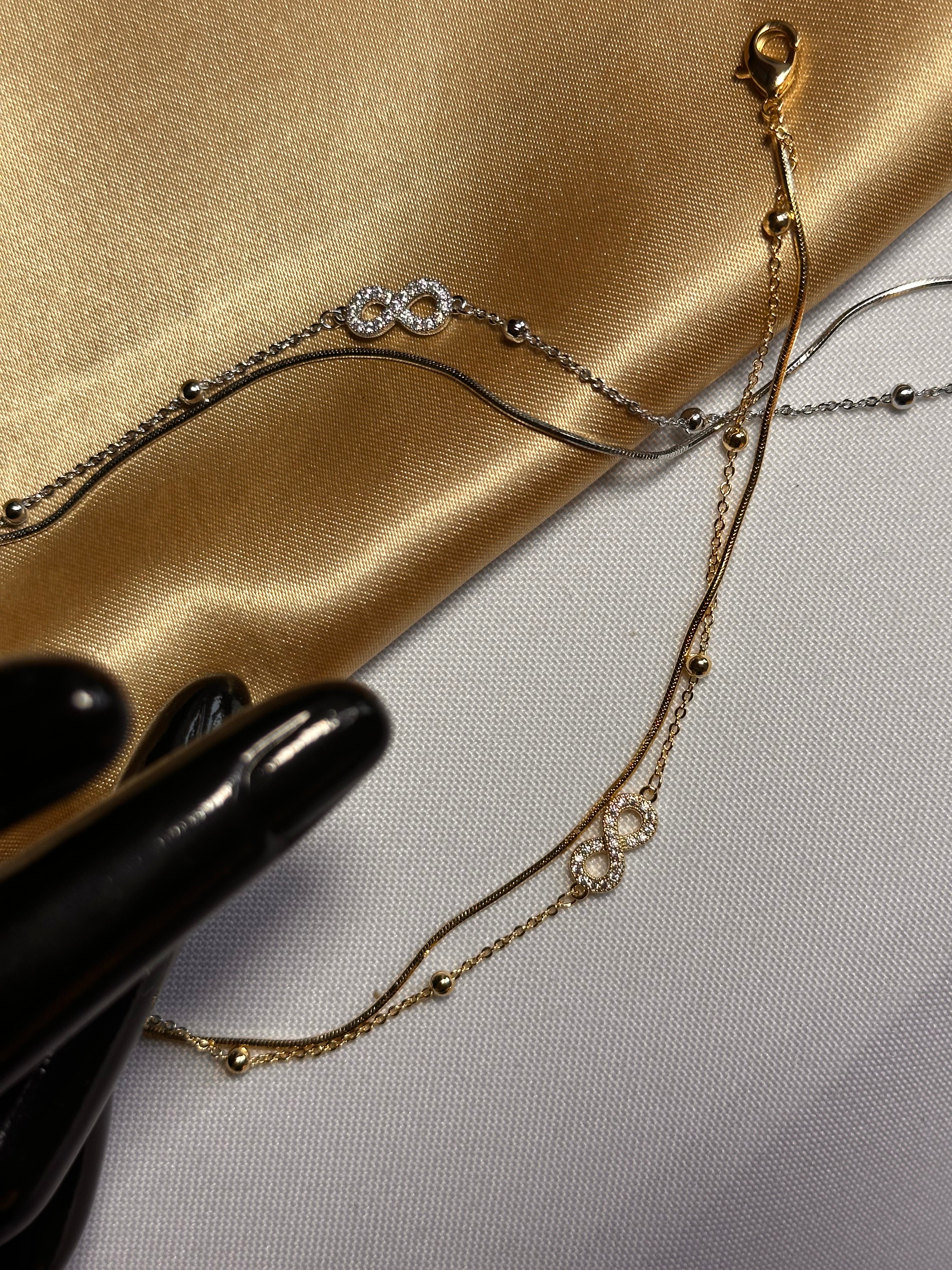 ♾️ Bracelet infini femme doré & argenté – D&H Jewelry Paris ♾️