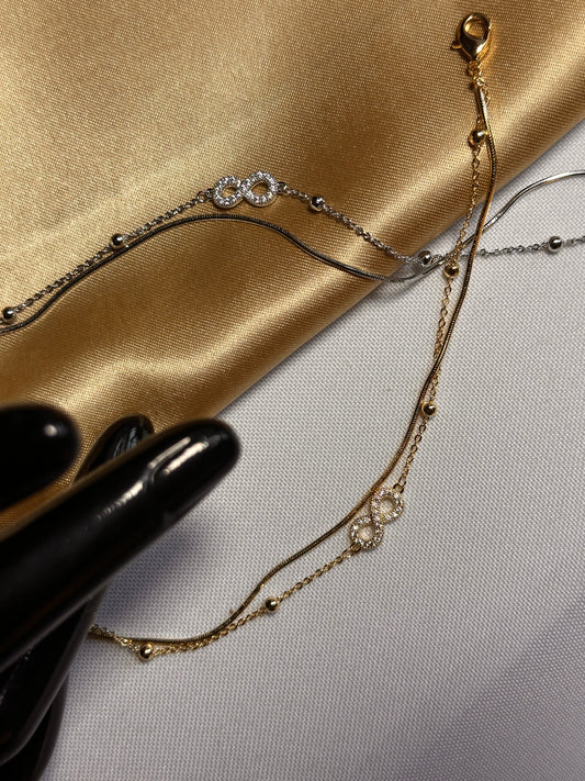 ♾️ Bracelet infini femme doré & argenté – D&H Jewelry Paris ♾️