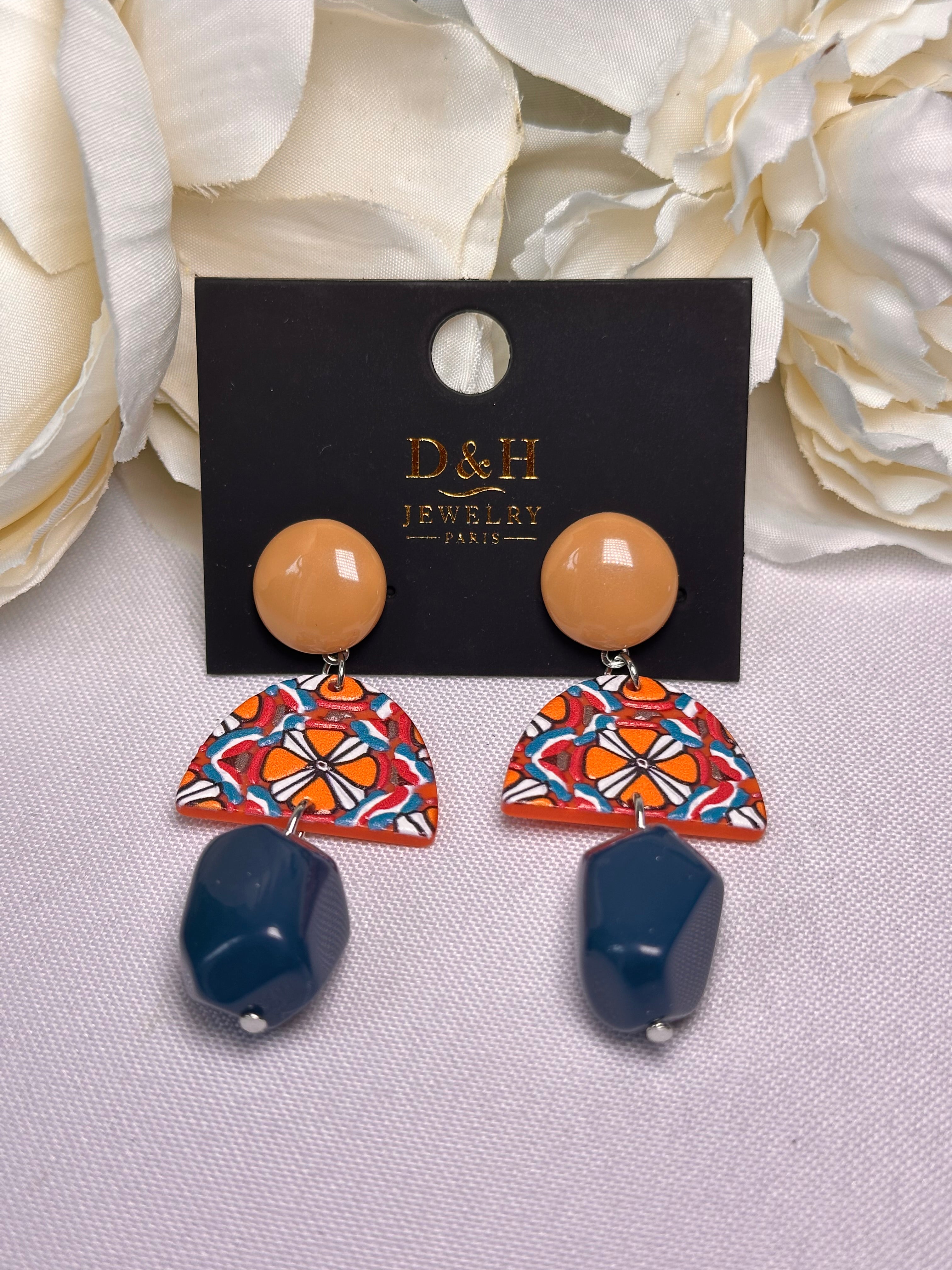 🌺 Boucles d’oreilles D&H Jewelry Paris – Style ethnique chic