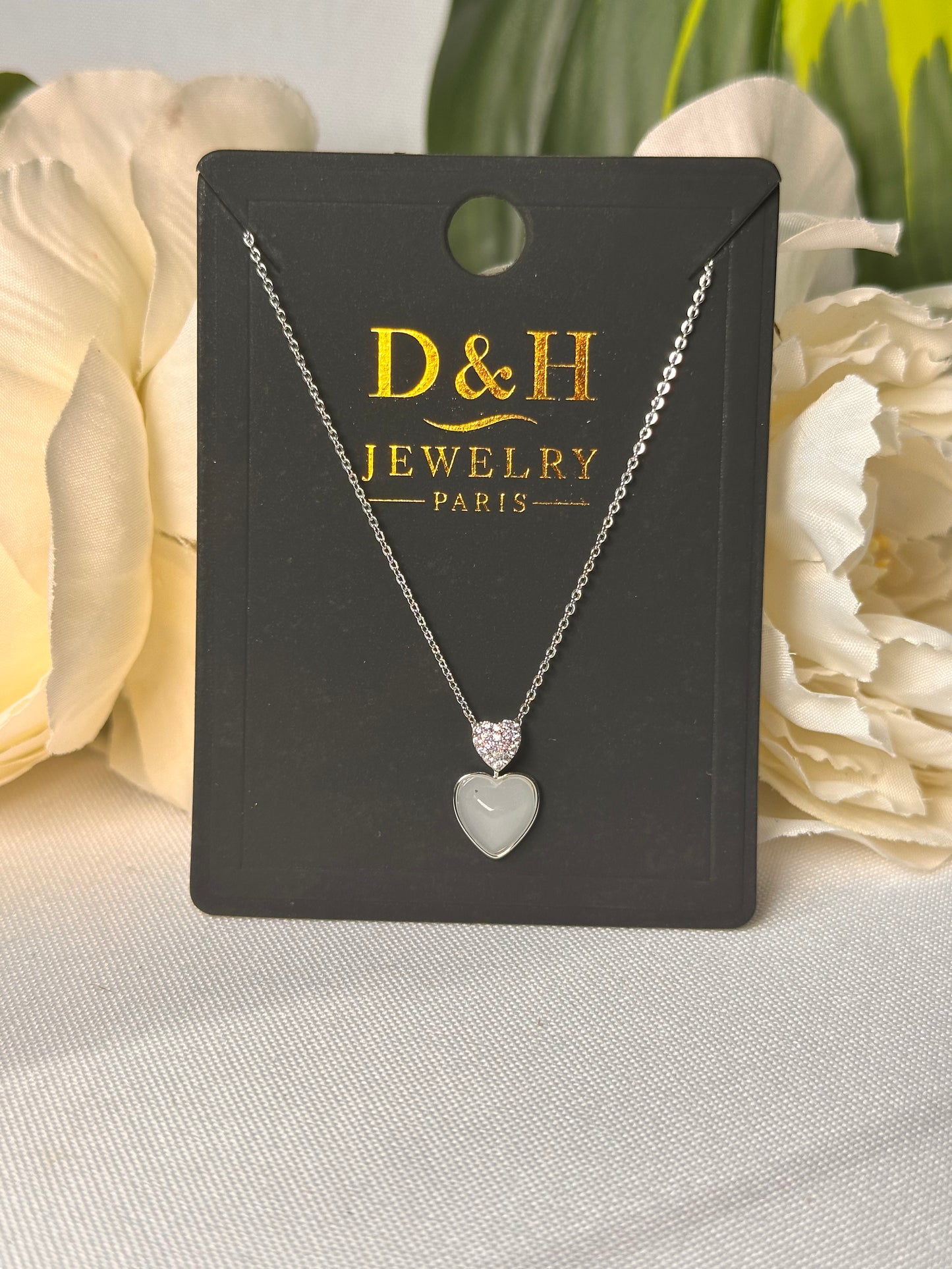 Collier Cœur Argenté – D&H Jewelry Paris