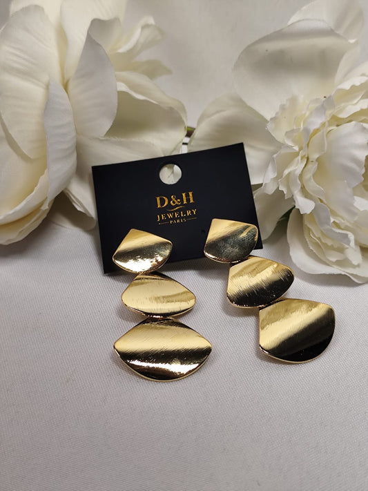 💎 Boucles d’Oreilles Élégance Métallique – D&H Jewelry Paris