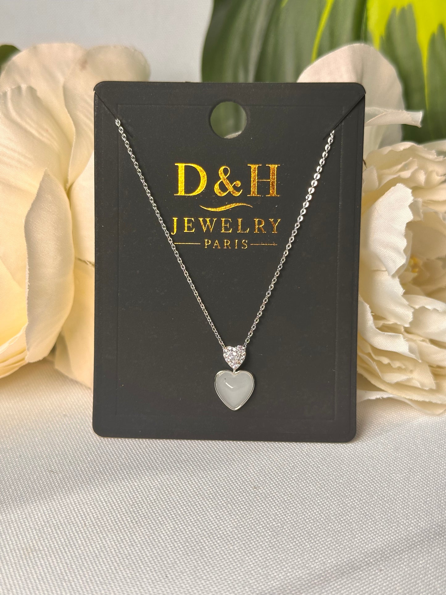 Collier Cœur Argenté – D&H Jewelry Paris
