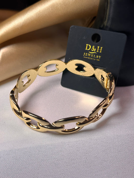 ✨ Bracelet chaîne doré D&H Jewelry Paris – Bijou femme chic et élégant ✨