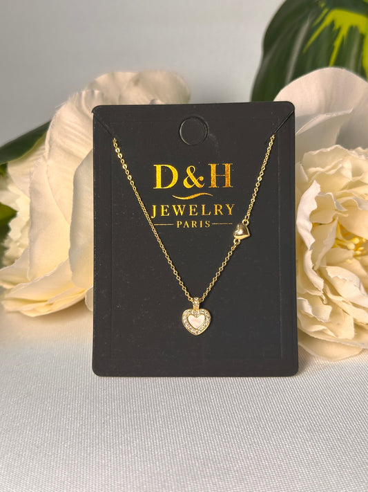 ✨ Collier Cœur Doré – D&H Jewelry Paris ✨