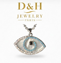 Collier Œil Protecteur Argenté – D&H Jewelry Paris