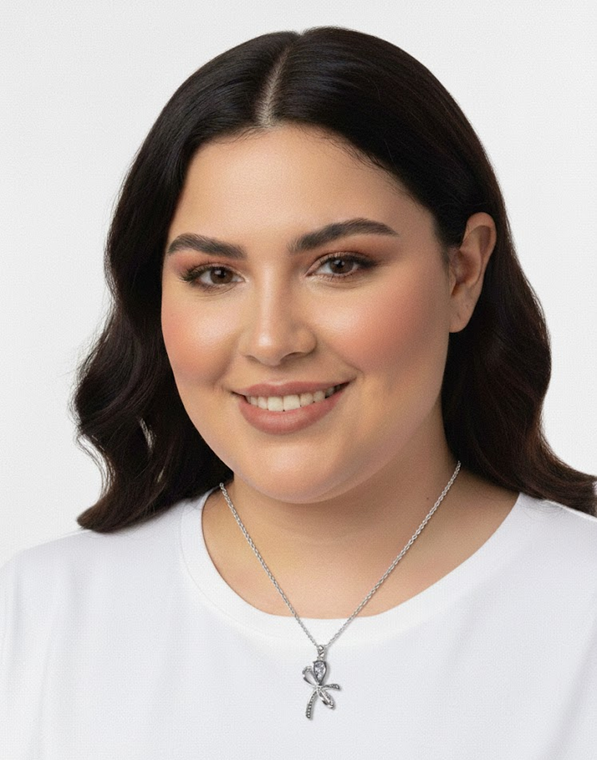 Collier Nœud Élégant Argenté – D&H Jewelry Paris